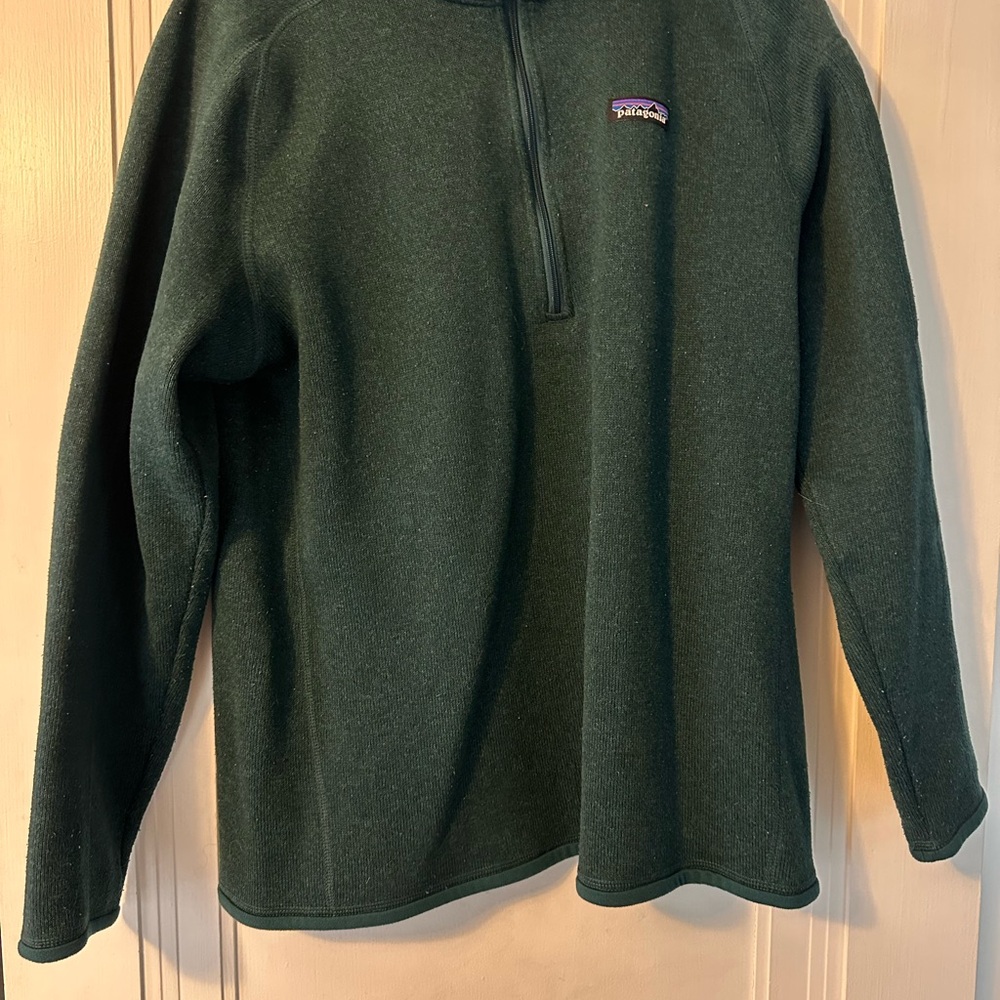 Patagonia Green Zip Up Sweater Fleece